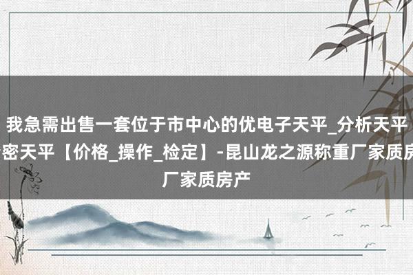 我急需出售一套位于市中心的优电子天平_分析天平_精密天平【价格_操作_检定】-昆山龙之源称重厂家质房产